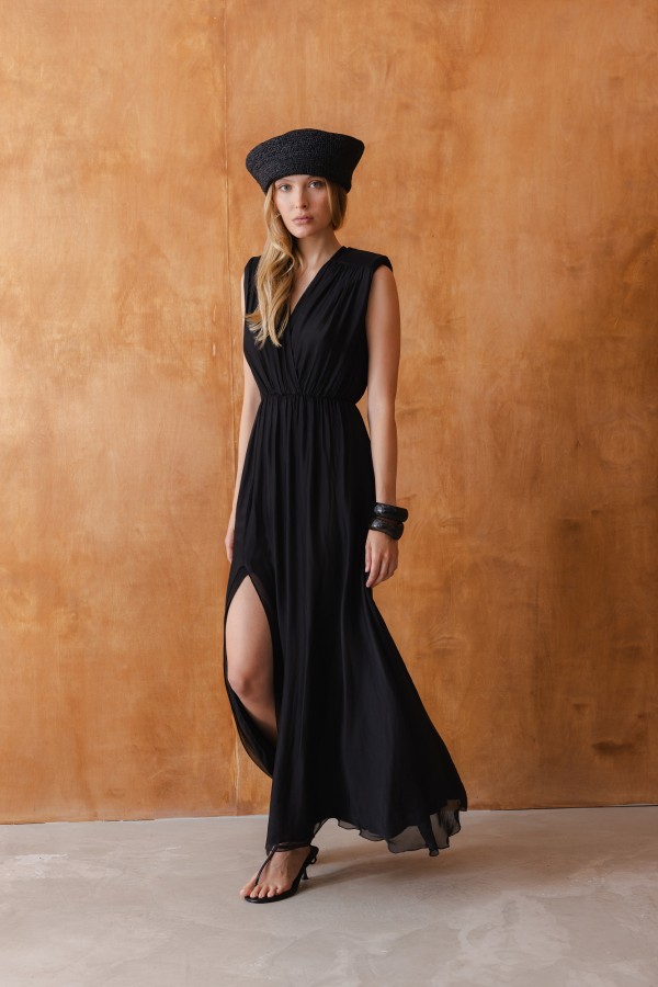 Alessia Dress Silk Black