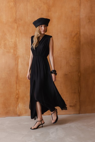 Alessia Dress Silk Black