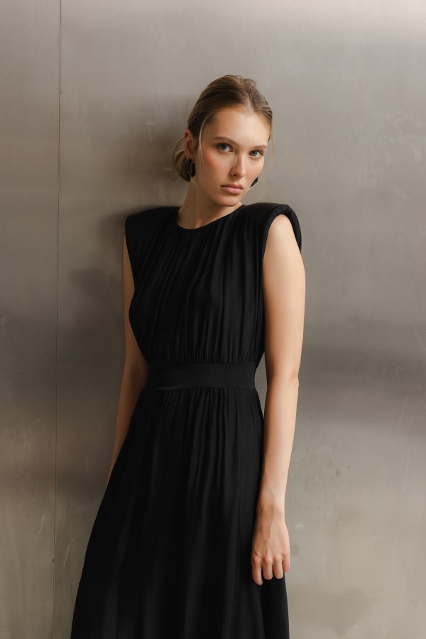 Jenna Dress Silk Black
