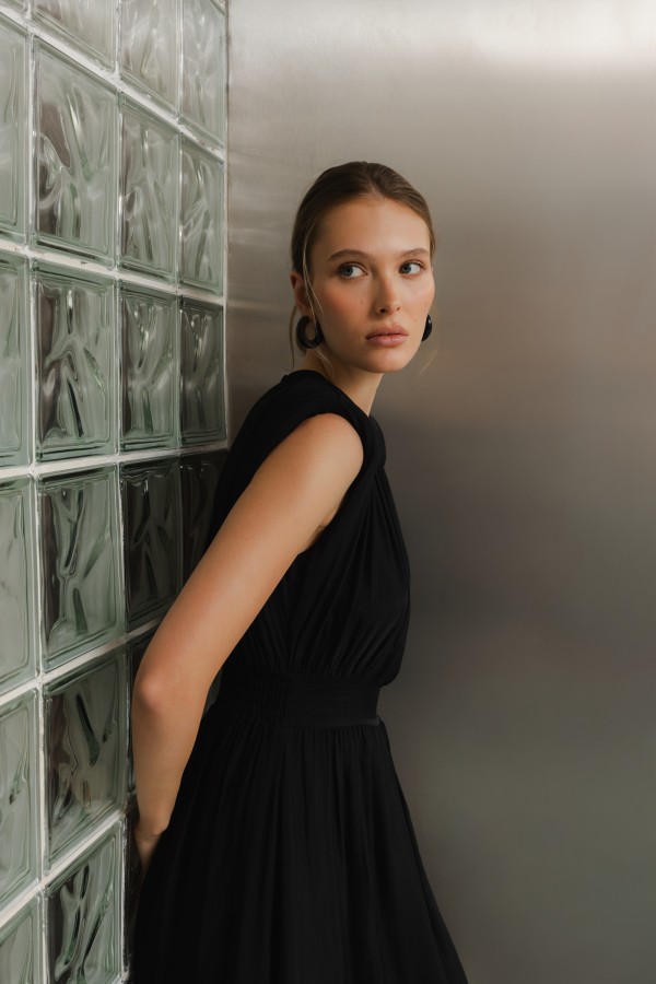 Jenna Dress Silk Black