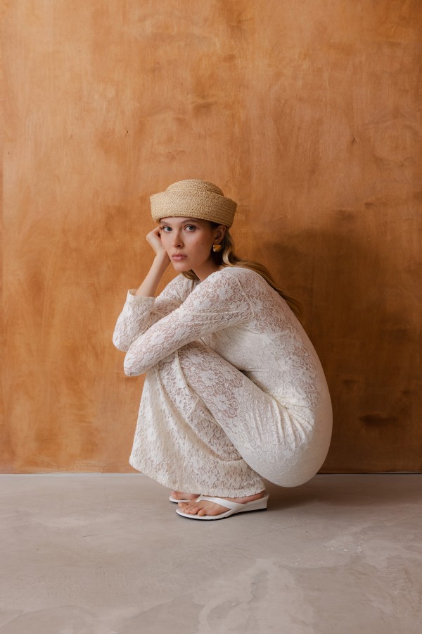 Inga Sukienka Koronkowa Cream