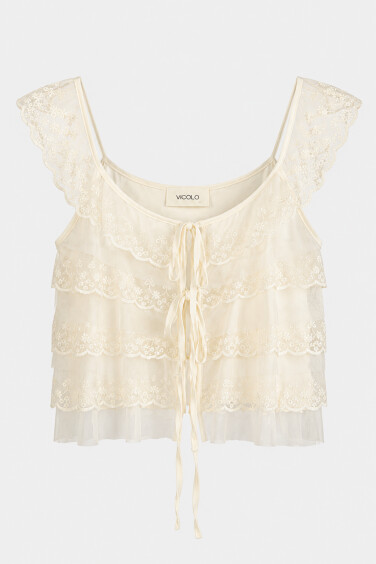 Mirella Blouse with Lace...