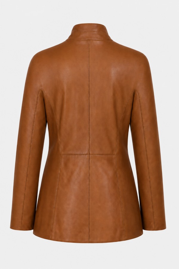 Amaya Jacket Leather Caramel