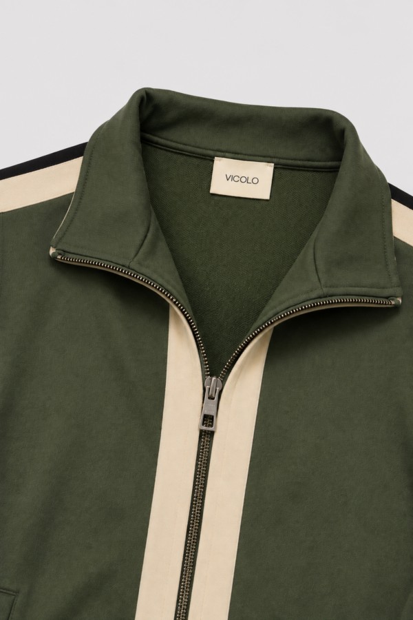 Owen Bluza Z Lampasami Khaki