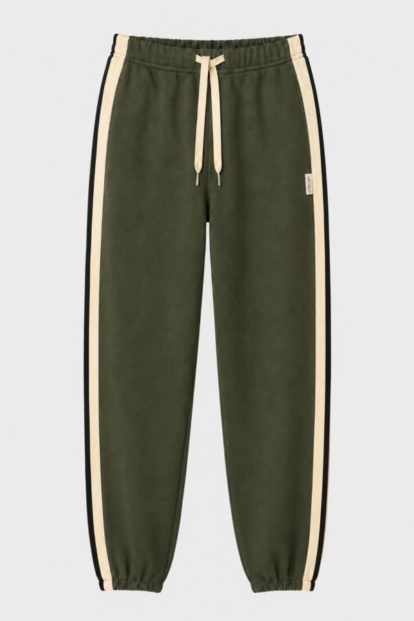 Owen Spodnie Dresowe Z Lampasami Khaki