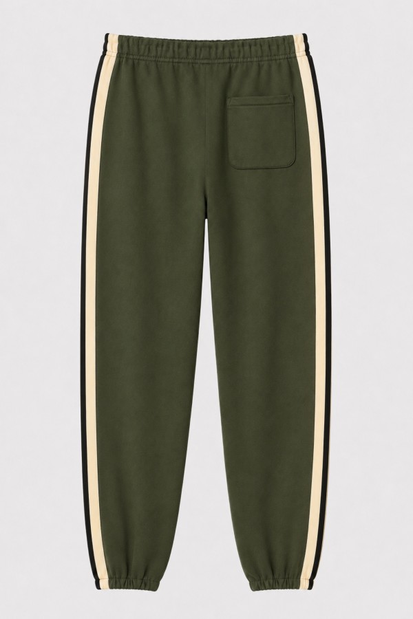 Owen Spodnie Dresowe Z Lampasami Khaki