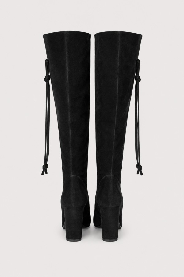 Boots with Decorative Laces Black