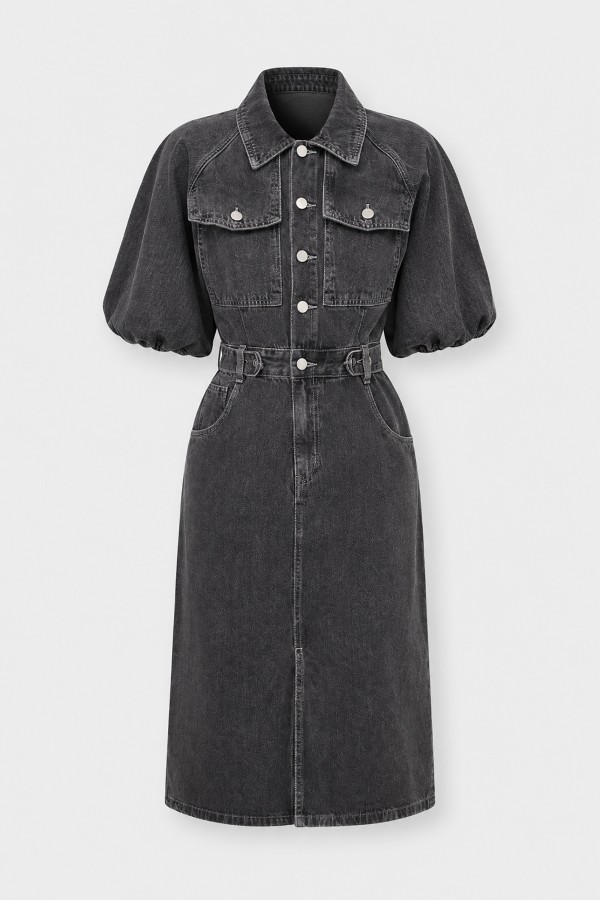 Alice Denim Dress Black