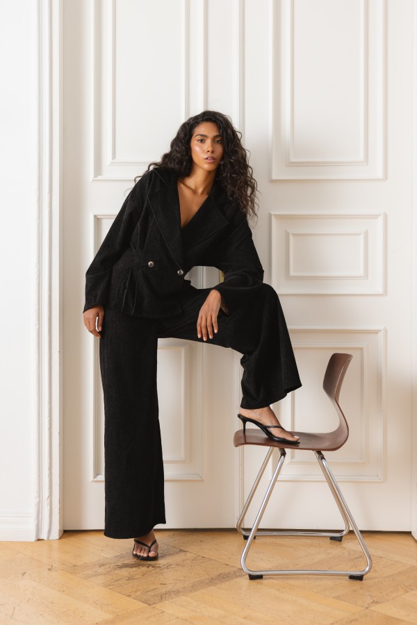 Eden Soft Touch Wide Leg Pants Black