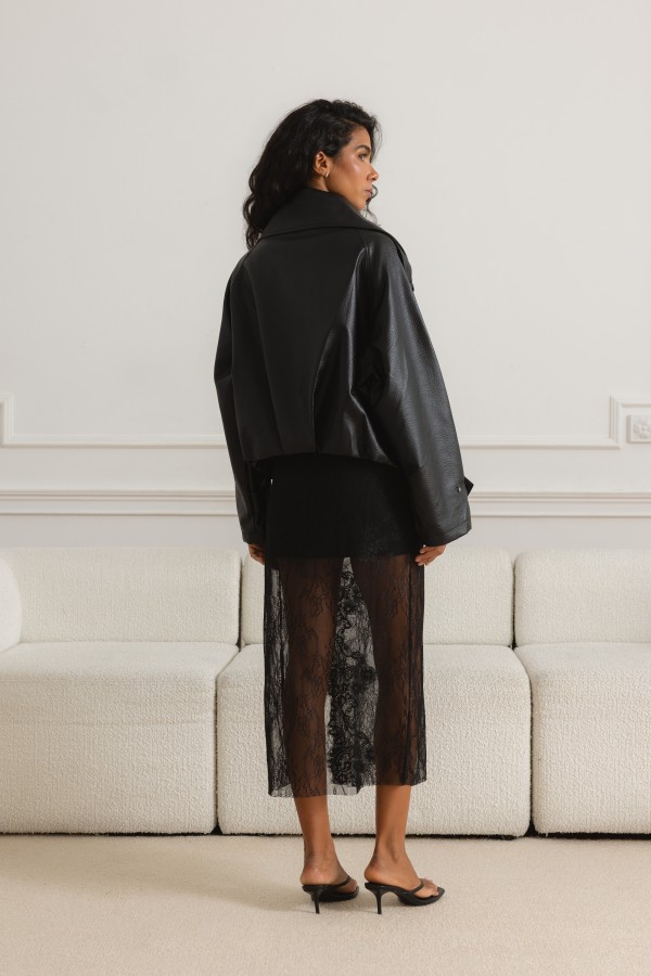Giselle Skirt Lace Black