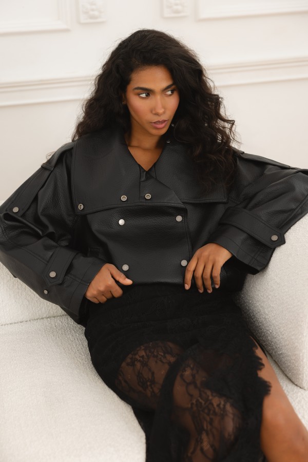 Giselle Skirt Lace Black