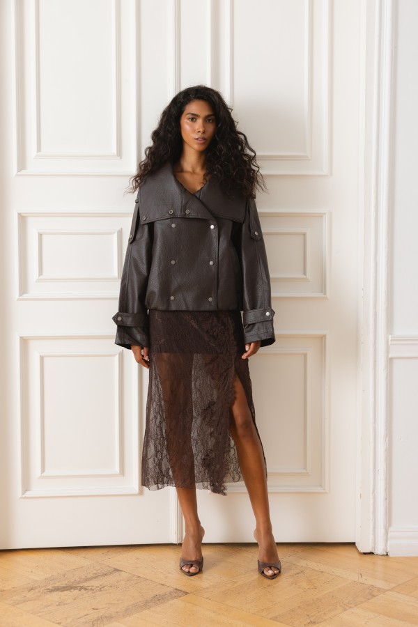 Giselle Skirt Lace Brown