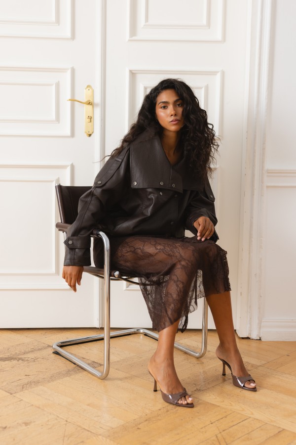 Giselle Skirt Lace Brown