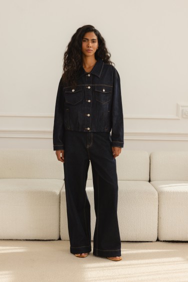 DH1046 Jeans Wide Leg Dark...