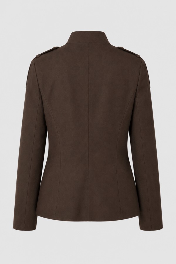 Catrine Jacket With Pockets Brown