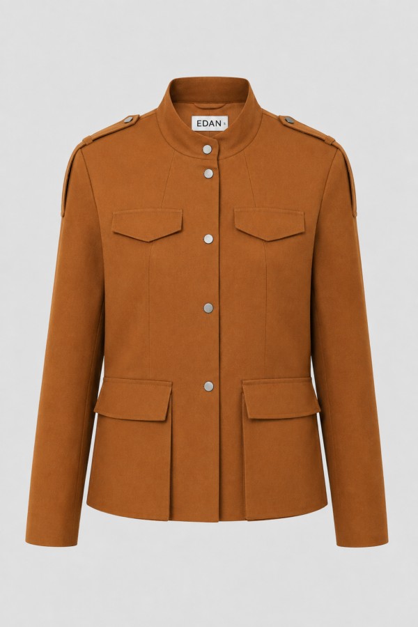 Catrine Jacket With Pockets Camel