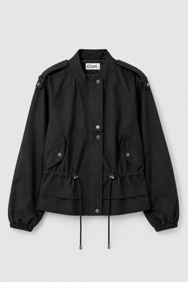 Erica Jacket with Adjustable Waist Black