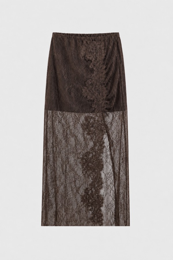 Giselle Skirt Lace Brown