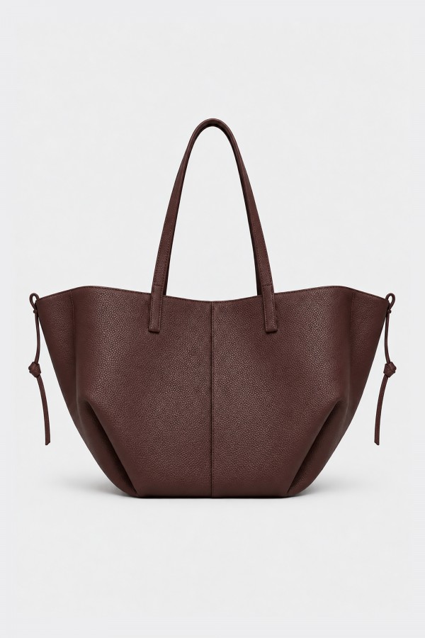 Leather Shoulder Bag Brown