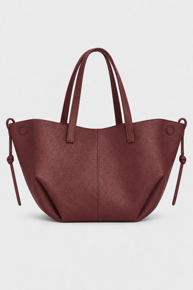 Bordeaux Leather Shoulder Bag