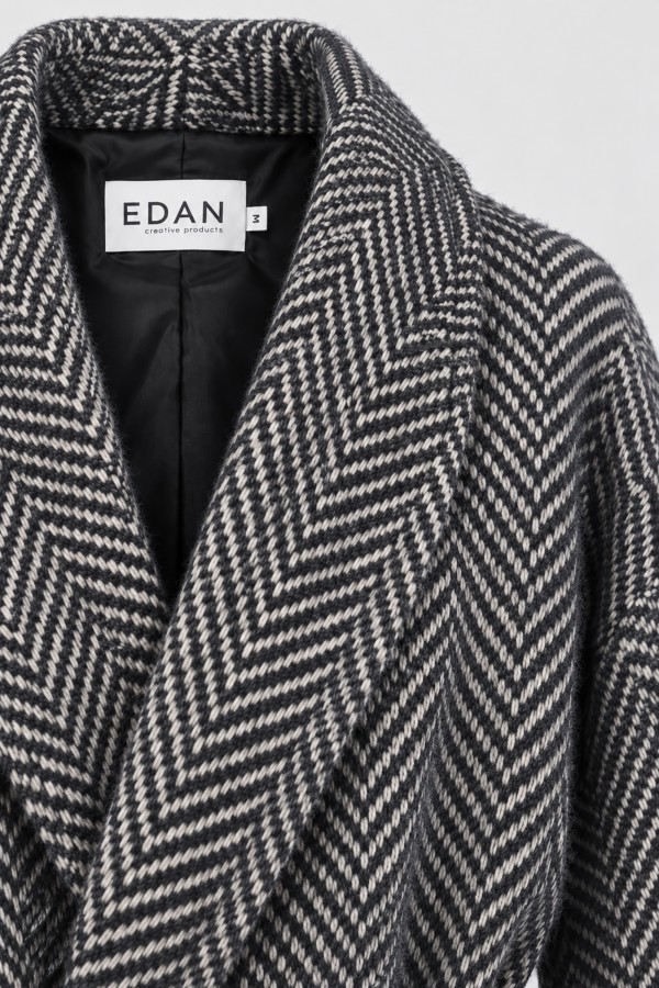 William Coat Wool Herringbone