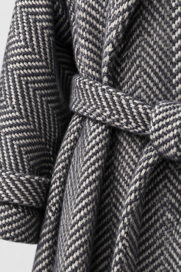 William Coat Wool Herringbone