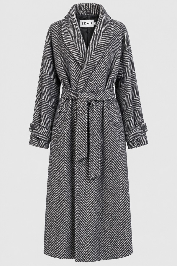William Coat Wool Herringbone