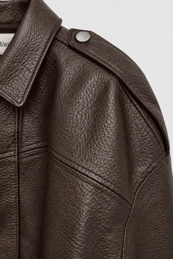8116 Jacket Faux Leather Brown