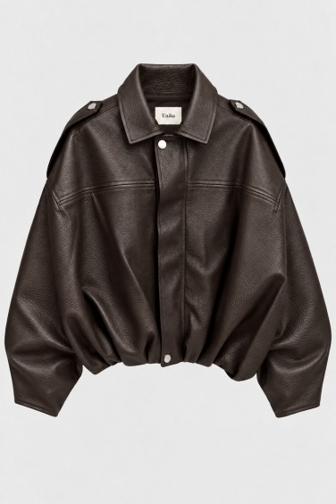 8116 Jacket Faux Leather Brown