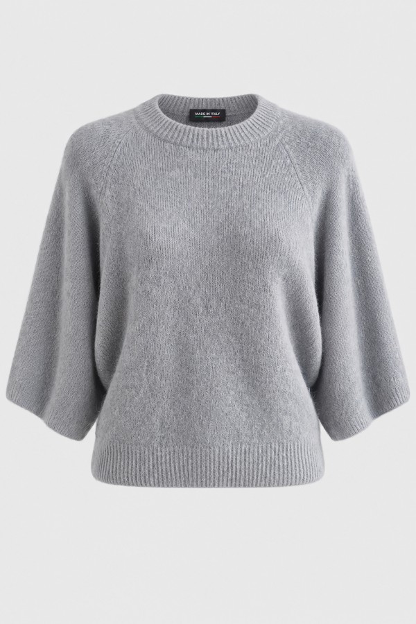 Vito Baby Alpaca Sweater Grey