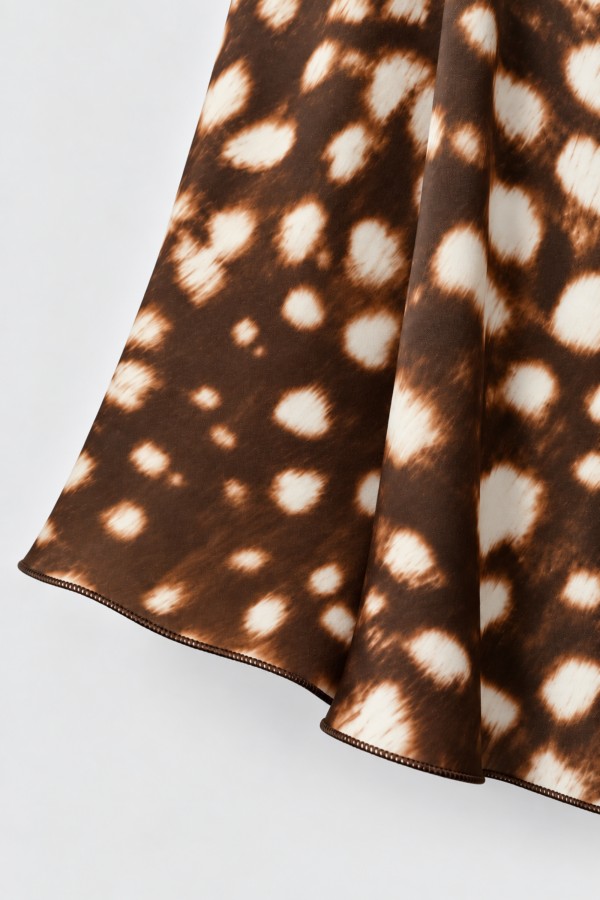 Ester Skirt Satin Brown