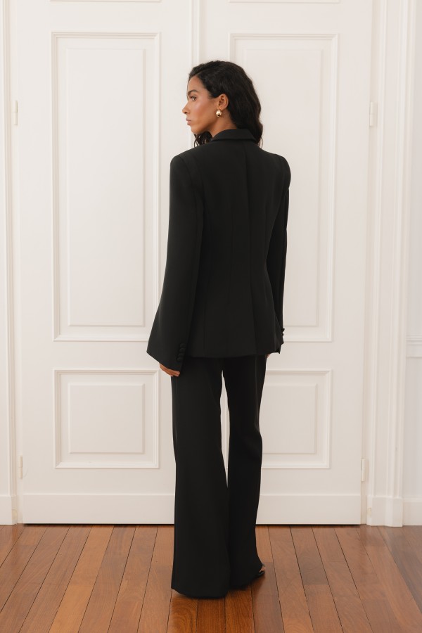 Ryan Wide-Leg Trousers Black