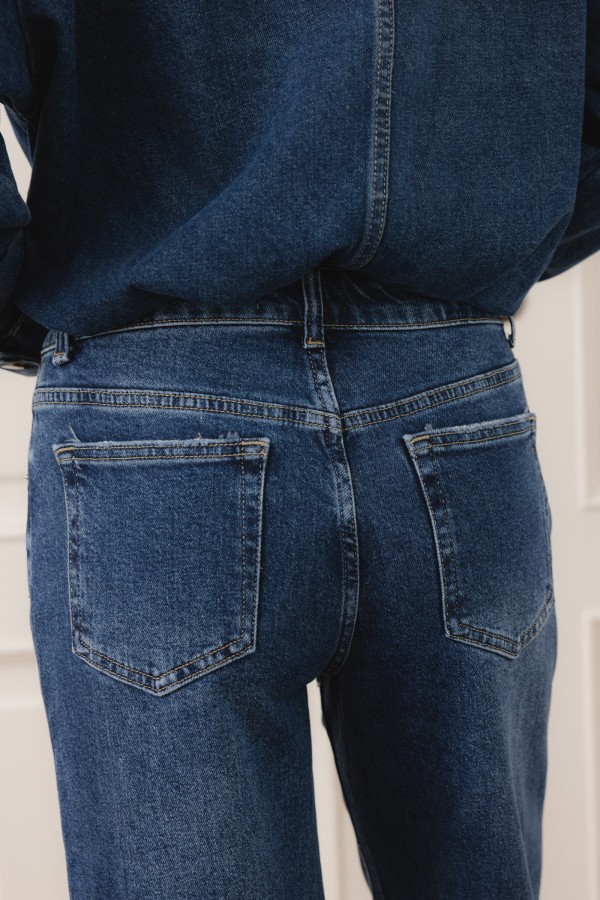 RD74331 Spodnie Jeansowe Wide Leg Blue