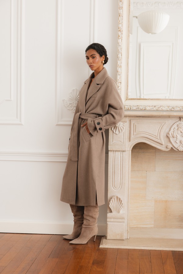 Michael Coat Wool Mocca