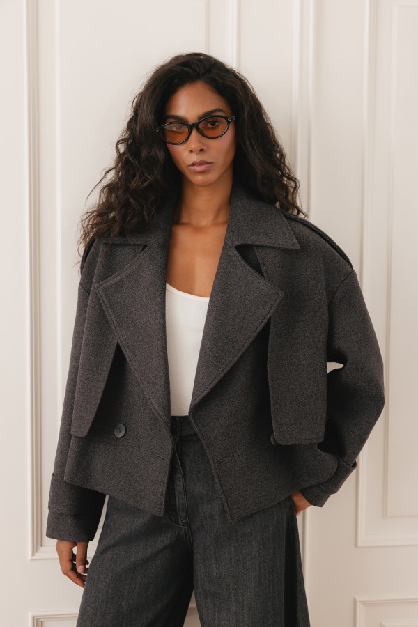 U497 Jacket Boxy-Fit Graphit