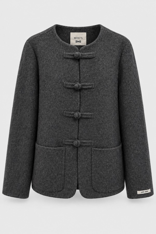 SY758 Jacket Wool and Cashmere Graphite
