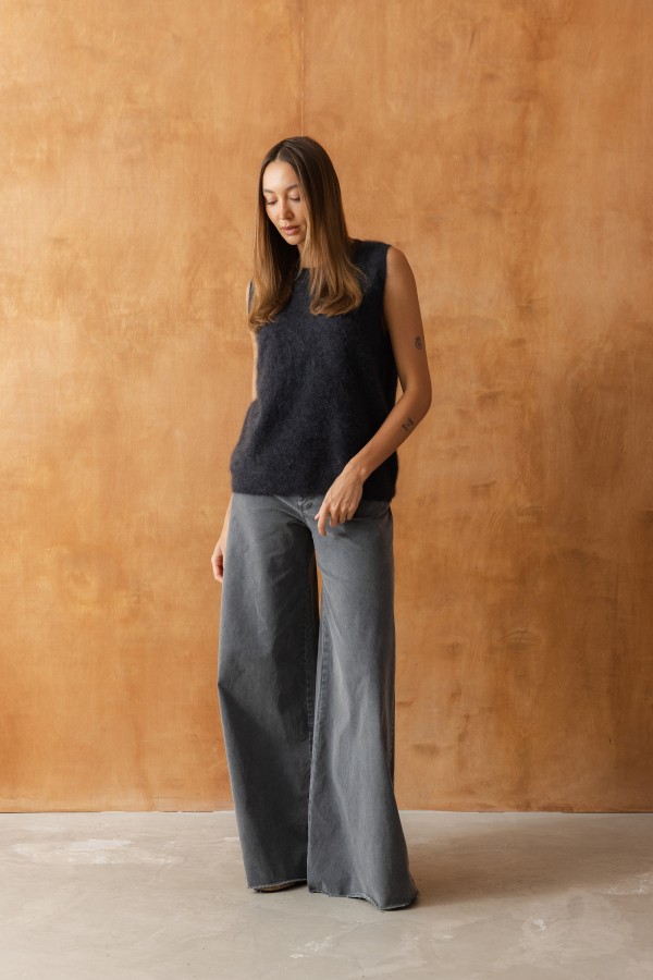 G0280 Jeans Wide Leg Grey