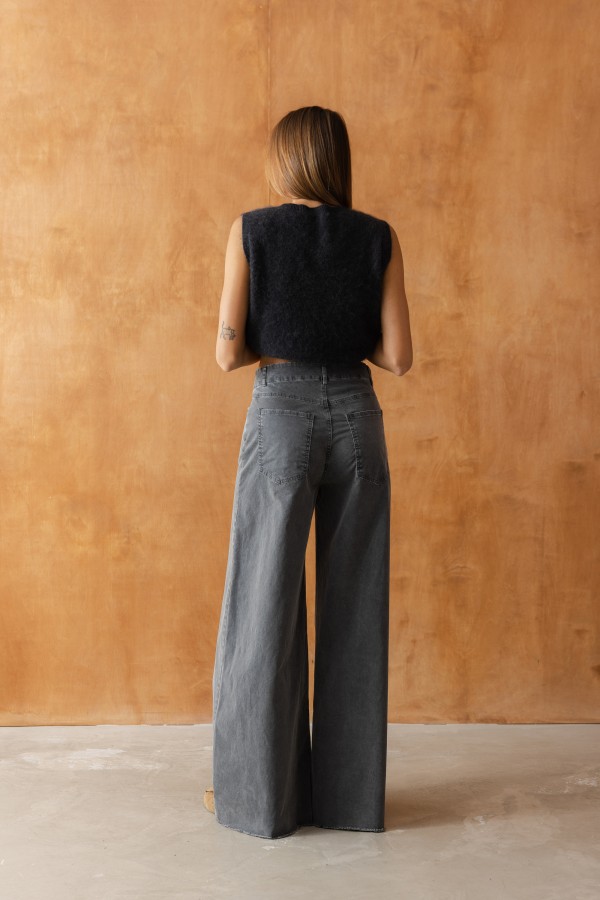 G0280 Jeans Wide Leg Grey