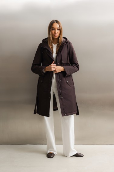 8756 Parka with Belt and...